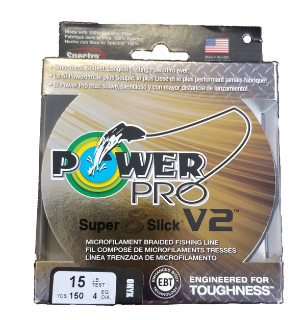 Power Pro Super 8 Slick V2 Onyx 15 lb