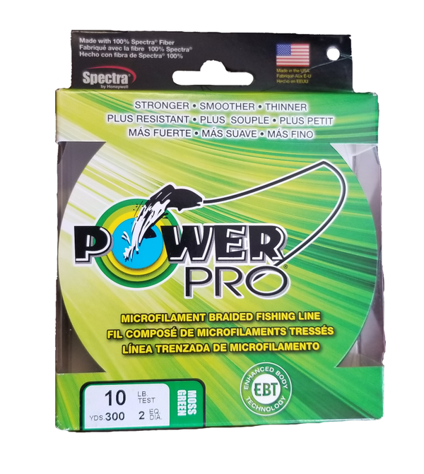 Power Pro Moss Green 10 lb 300 yds Braided Fishing Line