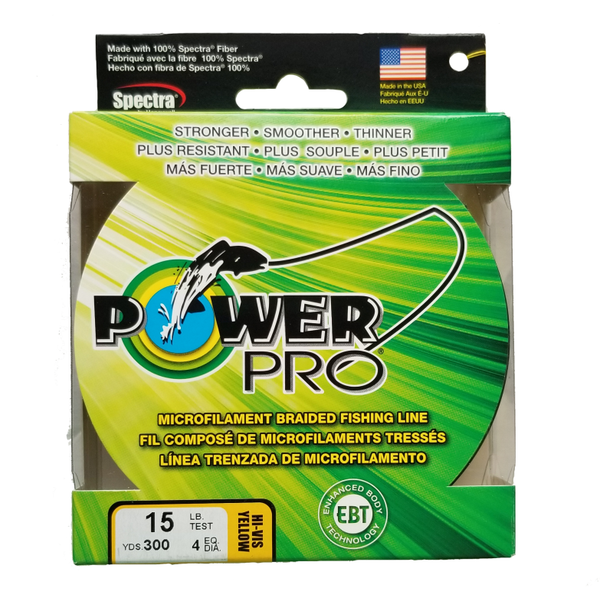 Power Pro Hi-Vis Yellow 15 lb 300 yds