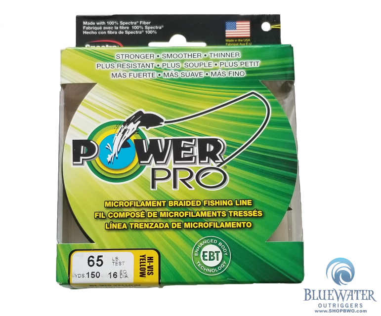 Power Pro Hi-Vis Yellow 65 lb 150 yds Braided Fishing Line