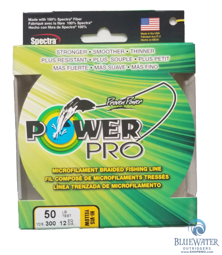 Power Pro Hi-Vis Yellow 50 lb 300 yds Braided Fishing Line