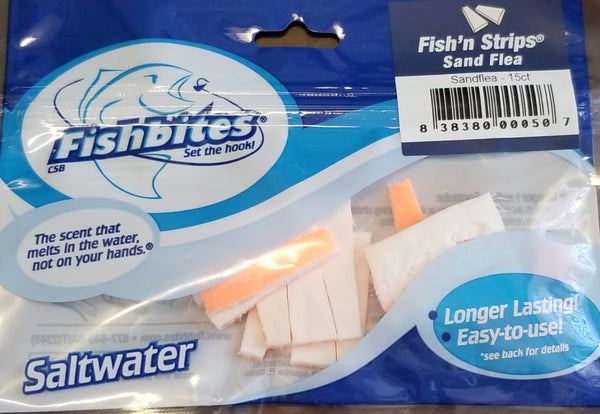 Fishbites Fish'n Strips Sandflea 0050