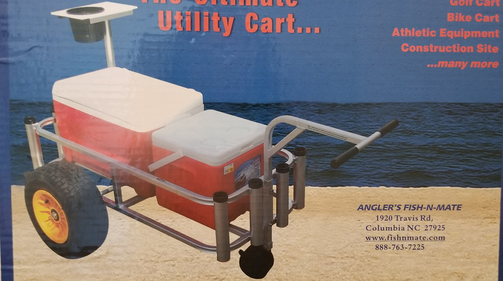 Angler's Fish-N-Mate Cart Black Tires w/ Front Wheel 433