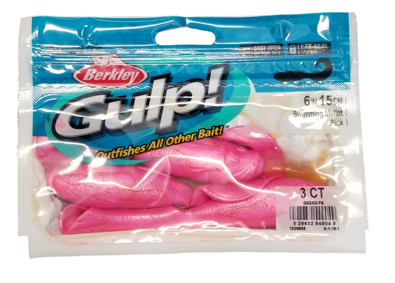 Berkley Gulp! 6 Swimming Mullet - Pink