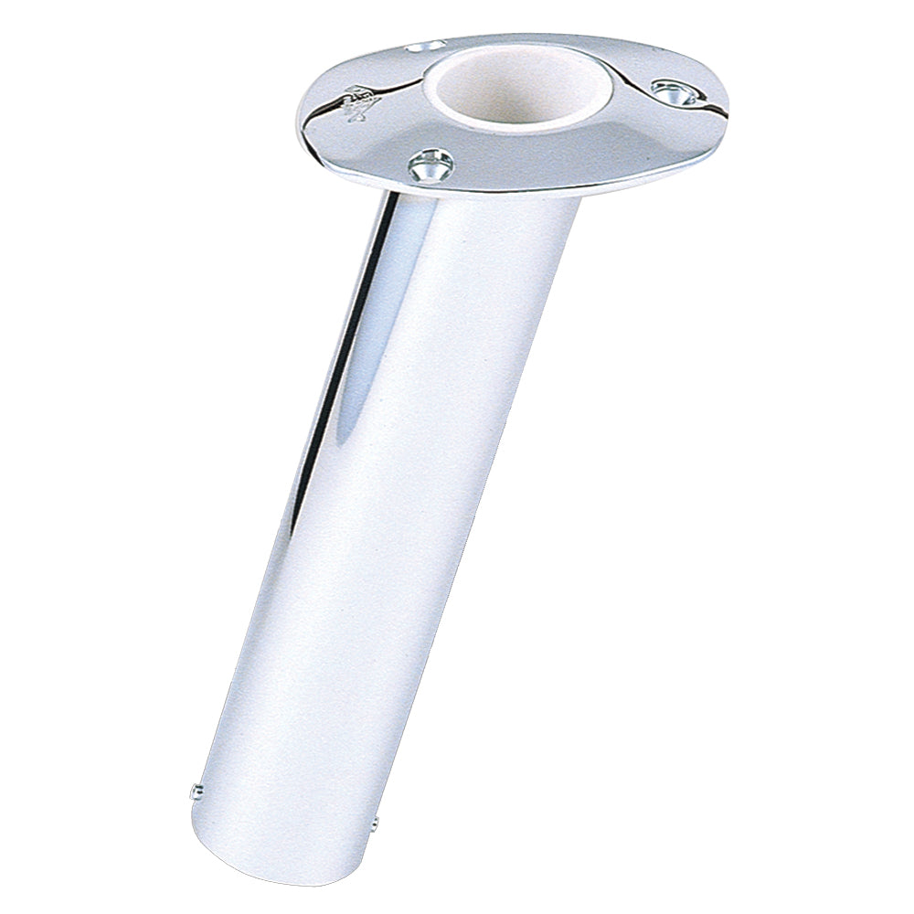 Lees 15 Degree Stainless Steel Flush Mount Rod Holder 