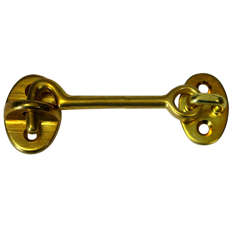 Whitecap Cabin Door Hook - Polished Brass - 3" [S-1402BC]