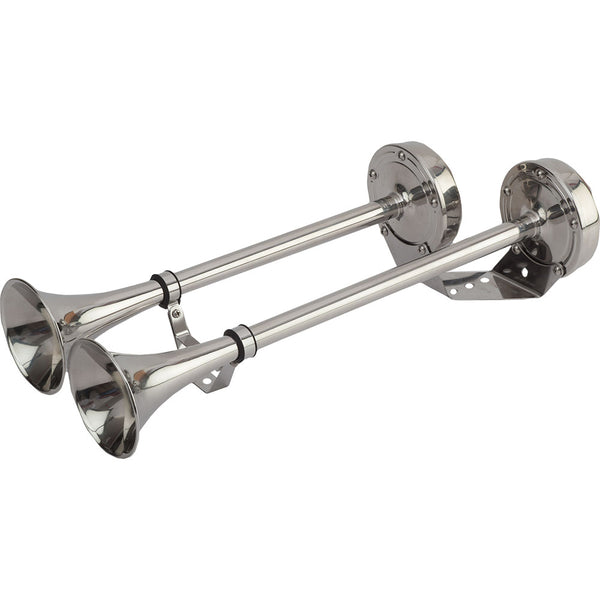 Sea-Dog MaxBlast Stainless Steel Trumpet 12V Horn - Dual [431520-1]