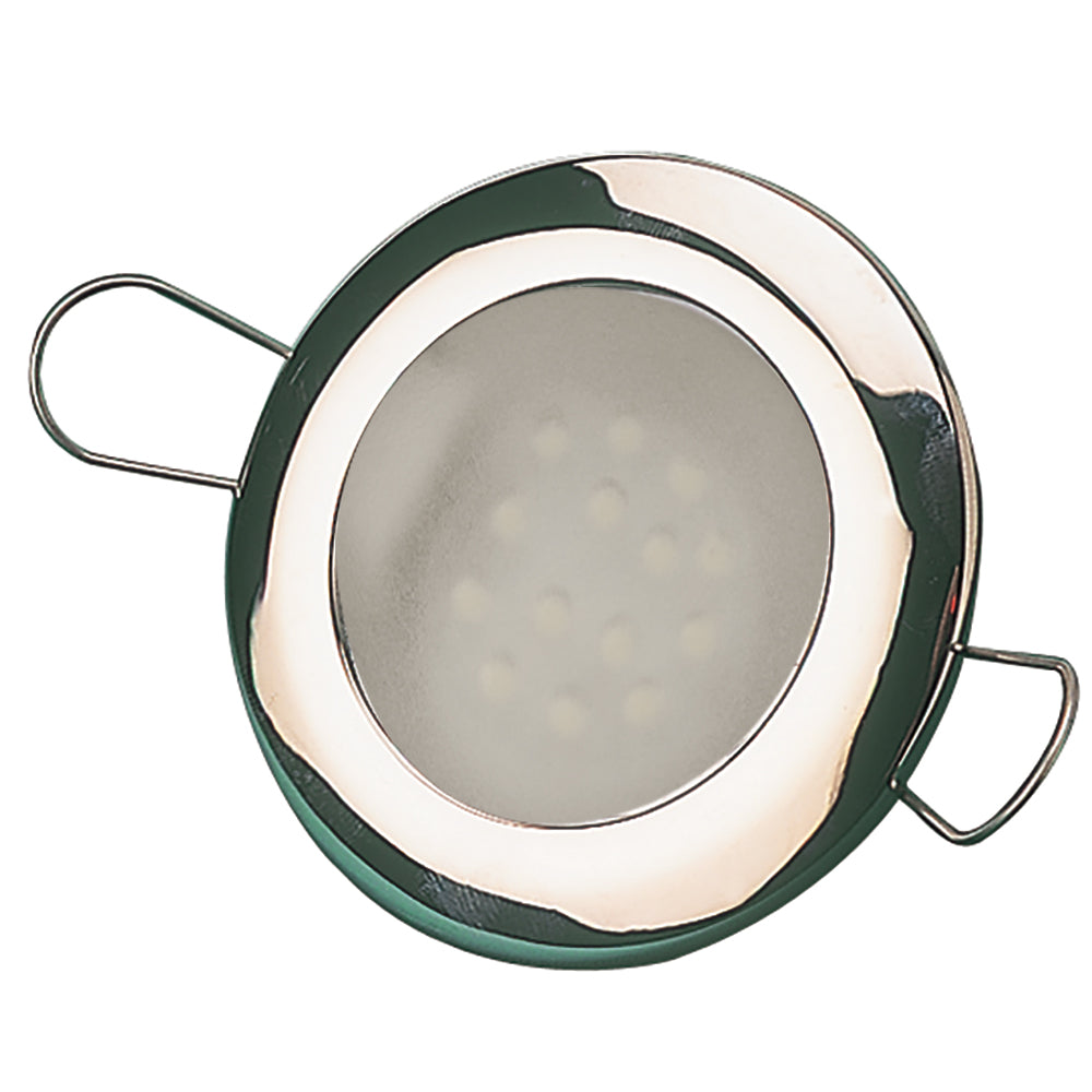 SeaDog LED Overhead Light 2716  Brushed Finish  60 Lumens  Frosted Lens  Stamped 304 Stainless Steel