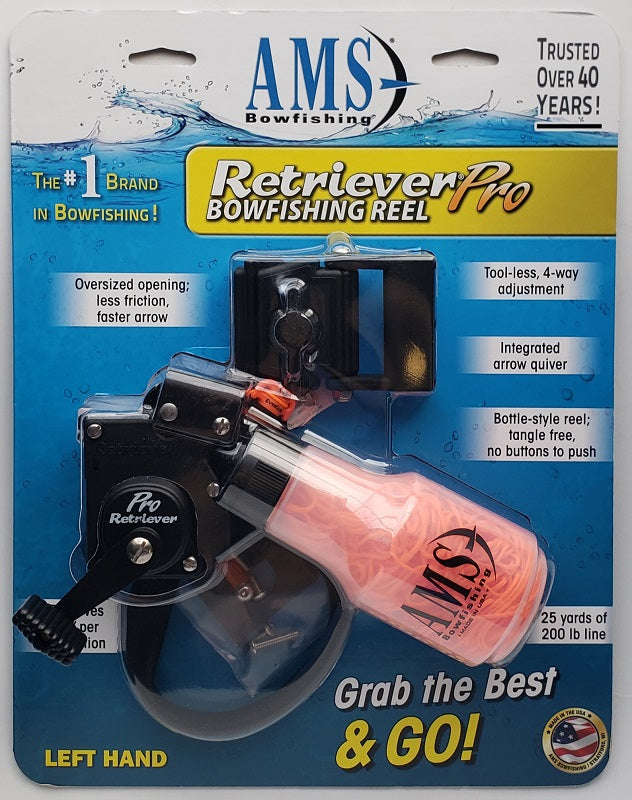 AMS Bowfishing Retriever Pro Combo Kit Right Hand Retriever Pro, Tidal Wave  Rest, Arrows & DVD 610-CMB-RH - Farmstead Outdoors
