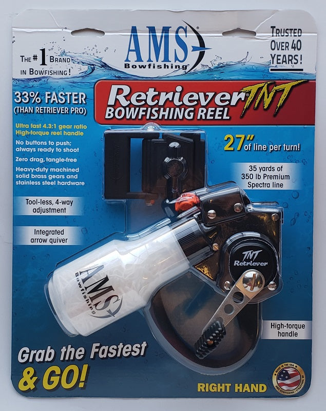 AMS Retriever TNT Bowfishing Reel (Right Hand) 610-TNT13-RH