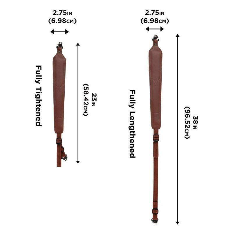 Allen Cobra Padded Leather Rifle Sling 8145