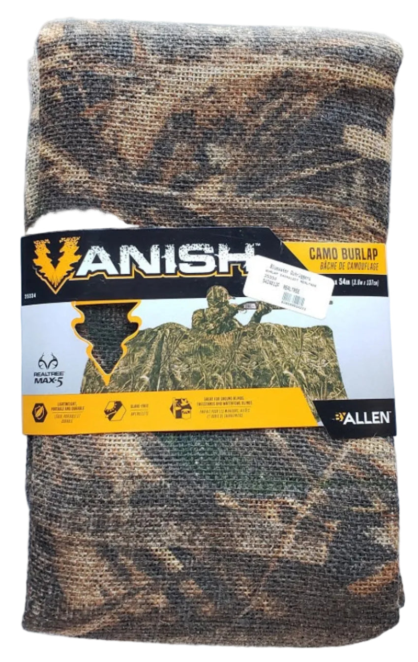 Allen Vanish Camo Burlap 12ft x 54in Realtree Max-5
