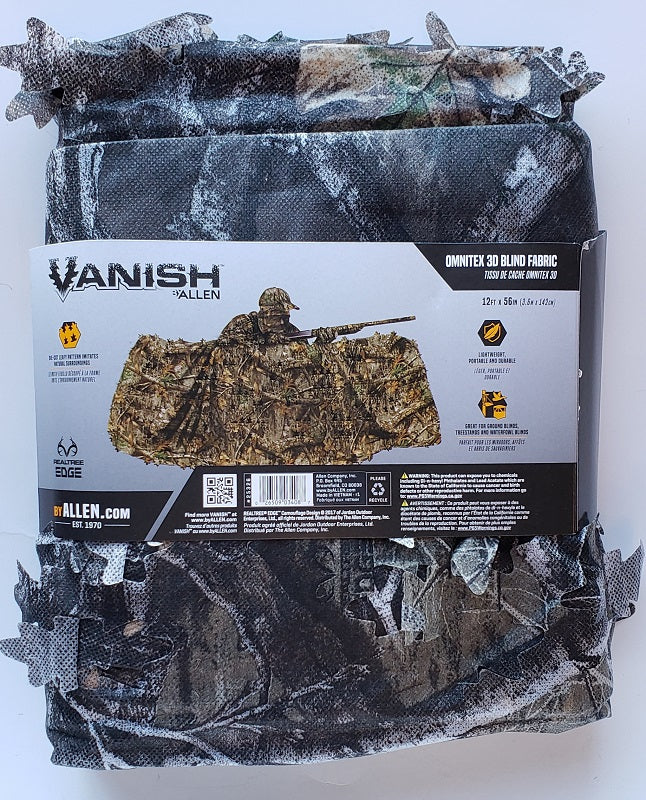 Allen Vanish Omnitex 3D Fabric Blind 12ft x 56in Realtree Edge