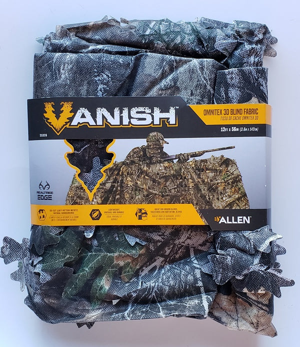 Allen Vanish Omnitex 3D Fabric Blind 12ft x 56in Realtree Edge #25326
