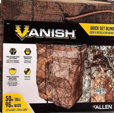 Allen Vanish Quick Set Blind 96in x 50in Mossy Oak® Break-Up Country™ 5219