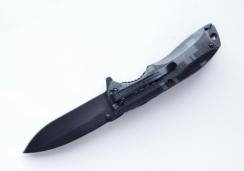 American Rebel Folding Knife with Camo Grip KN-3001-CA