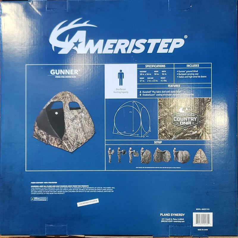 Ameristep outhouse pack clearance in blind