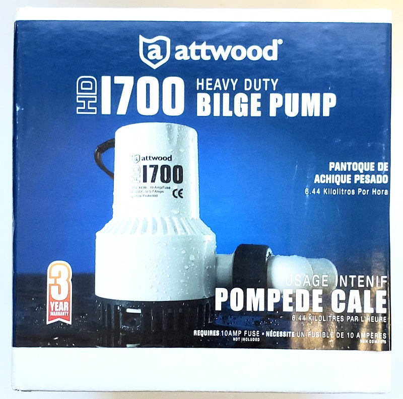 Attwood HD1700 Heavy Duty Bilge Pump 4730-4