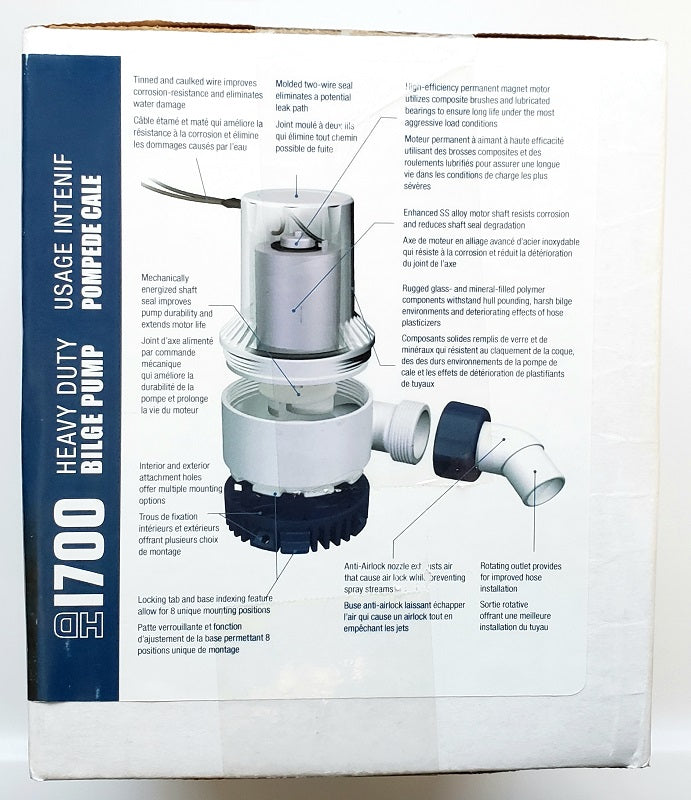 Attwood HD1700 Heavy Duty Bilge Pump 4730-4