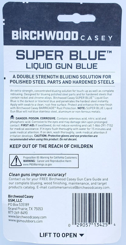 Birchwood Casey Super Blue Liquid Gun Blue 13425
