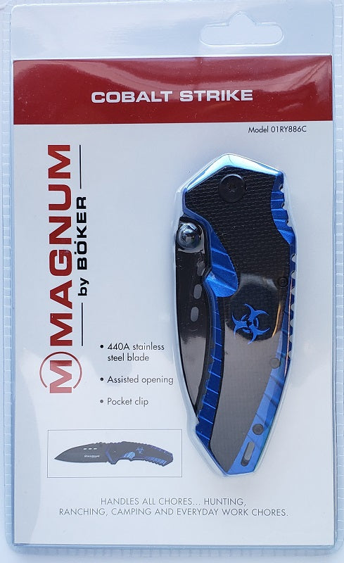 Boker Magnum Cobalt Strike Folding Knife 01RY886C