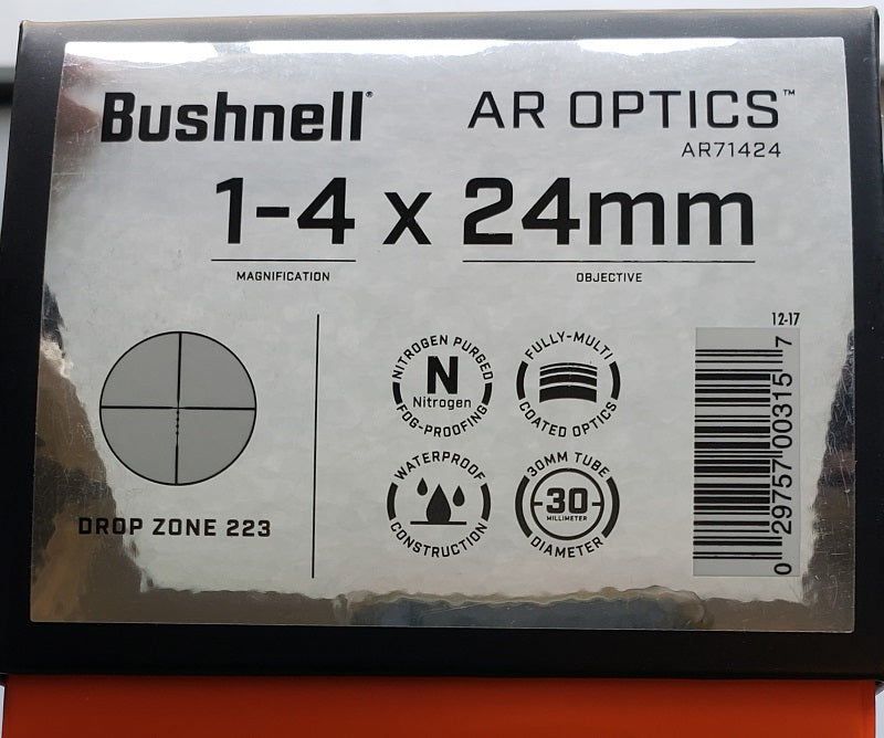 Bushnell 1-4 x 24mm AR Optics Rifle Scope AR71424