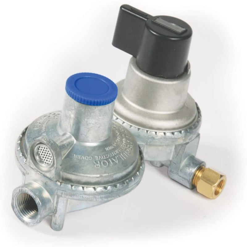 Camco Heavy Duty Propane Double-Stage Auto-Changeover Regulator 59005