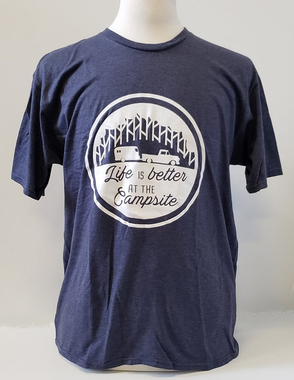 Camco Life is Better at the Campsite T-Shirt Navy