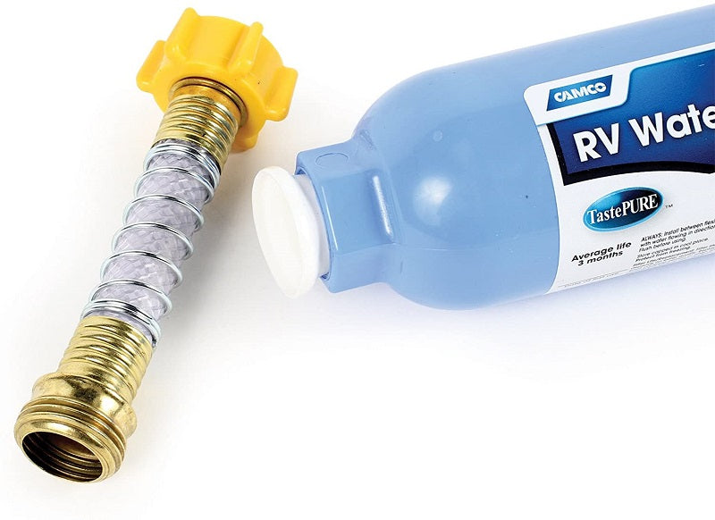 Camper RV Water Filter Hose Protector Inline Reduce Bad Taste Odor