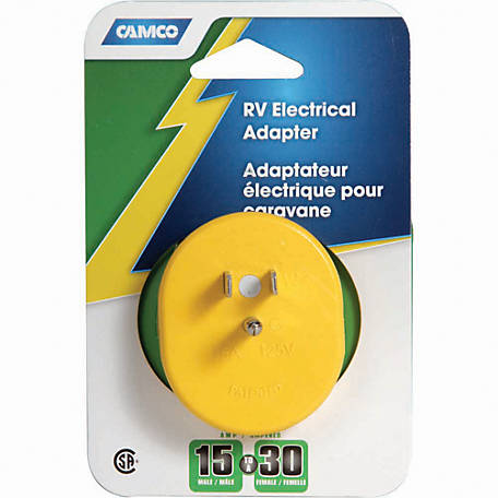 Camco RV Electrical Adapter 1 per pk 55223