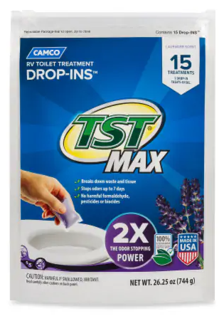 Camco RV Toilet Treatment Lavender Drop-ins TST Max 15pk 41559