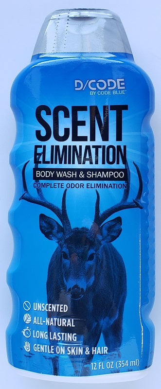 Code Blue Scent Elimination Body Wash & Shampoo 12oz OA1308