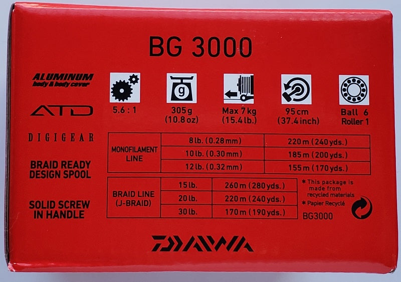 BG Spinning Reel - DAIWA, BG3000