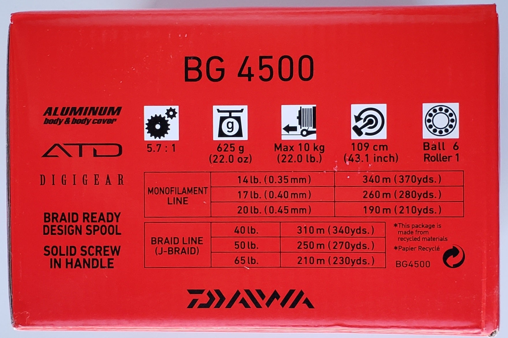 daiwa bg 4500 reel Daiwa BG Spinning Reel