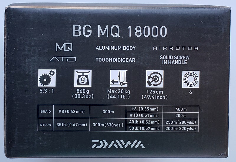 Daiwa BG MQ 18000 Spinning Reel