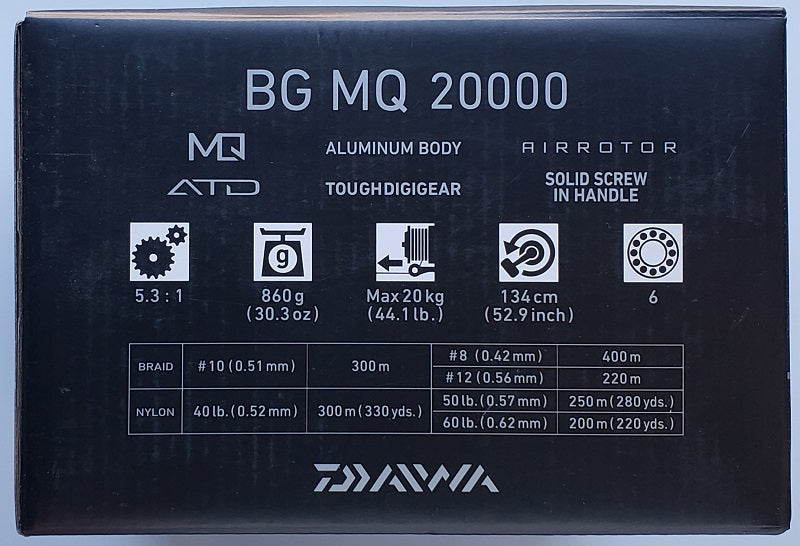 daiwa 20 bg mq spin reel 2020 Daiwa BG MQ Monocoque Saltwater Spinning Reels