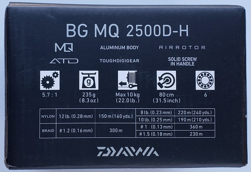 daiwa bg mq 2500 spinning reel Daiwa BG MQ 2500D-H Spinning Reel