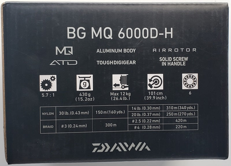 Daiwa BG MQ BGMQ6000D-H Spinning Reel