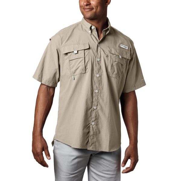 Columbia Men's PFG Fish Flag Short Sleeve Fishing Shirt