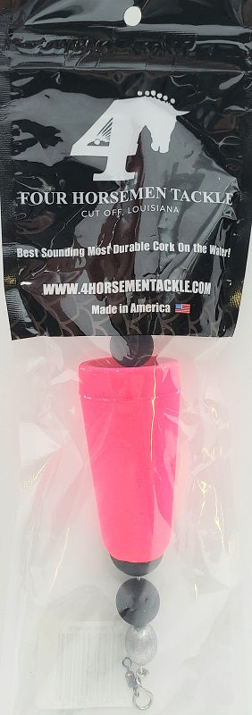 Four Horsemen Tackle 3in Concave Popper Cork Pink