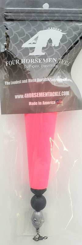 Four Horsemen Tackle 4in Concave Popper Cork Pink