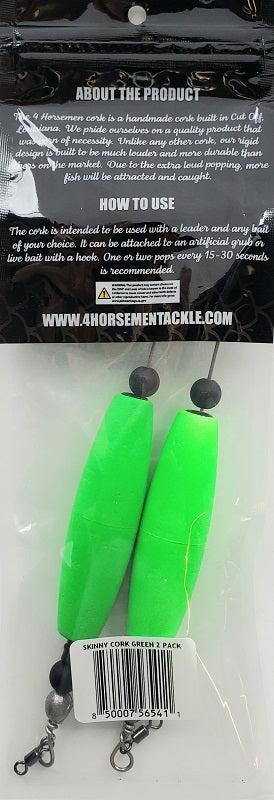 Four Horsemen Tackle Skinny Cork Green