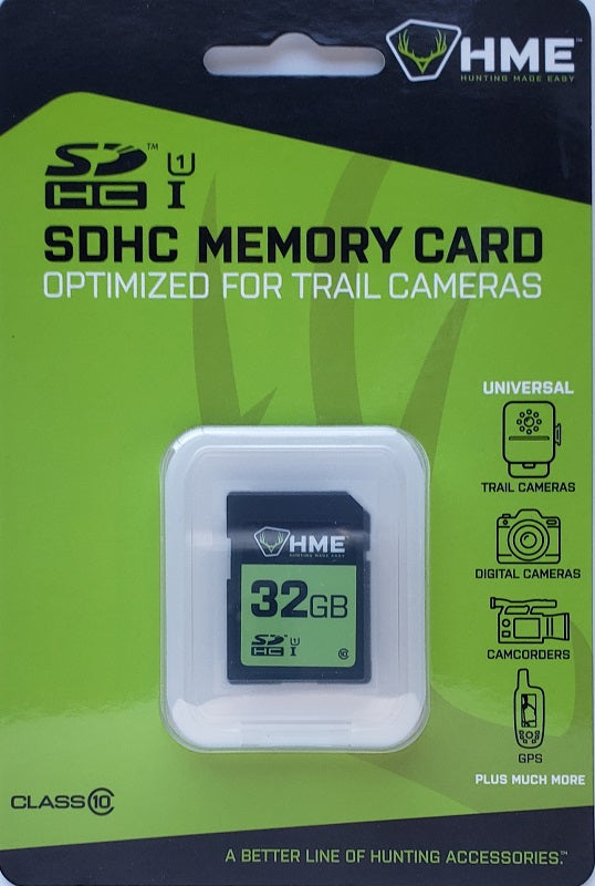 HME 32GB SDHC Memory Card Optimized For Trail Cameras HME-32SD