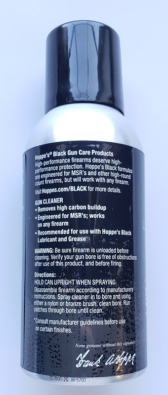 Hoppe's Black Aerosol Gun Care Cleaner 4oz HBC4A