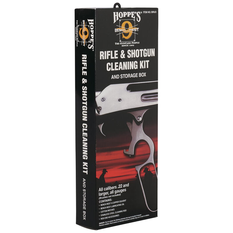 Hoppe's Rifle & Shotgun Cleaning Kit with Storage Box BRUO
