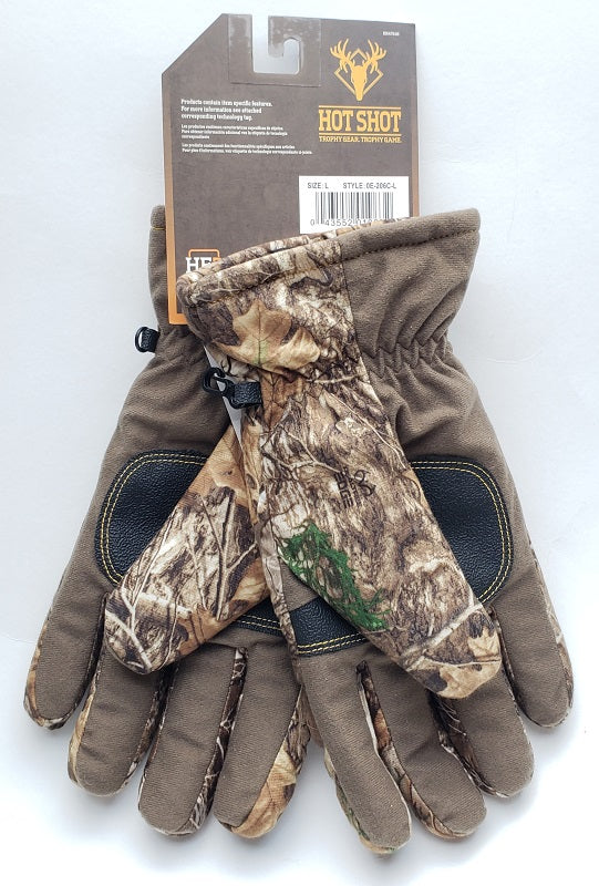 Hot Shot Men's Realtree Edge Gloves 0E-206C-L