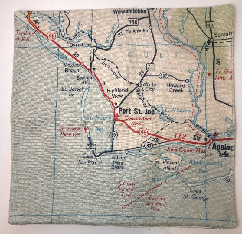PSJ Map Pillow Case