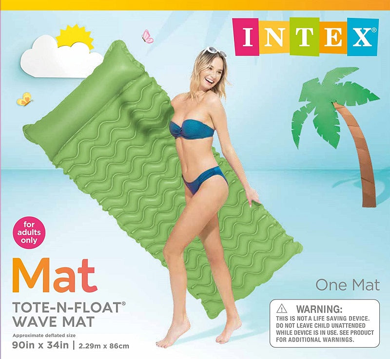 Intex Tote-N-Float Wave Mat Green 58807
