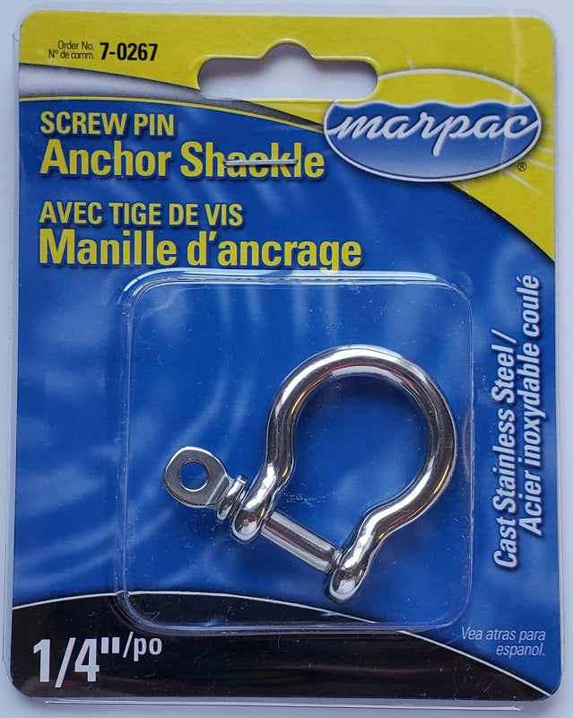 Marpac 1/4 in. Screw Pin Anchor Shackle 7-0267