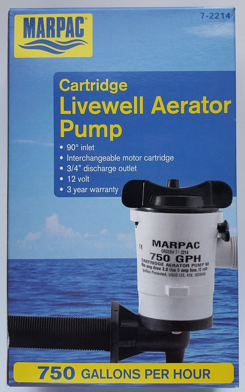 Marpac Cartridge Livewell Aerator Pump 7-2214